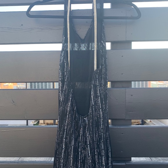 Body con vintage halter dress vintage sexy prom - Picture 3 of 8